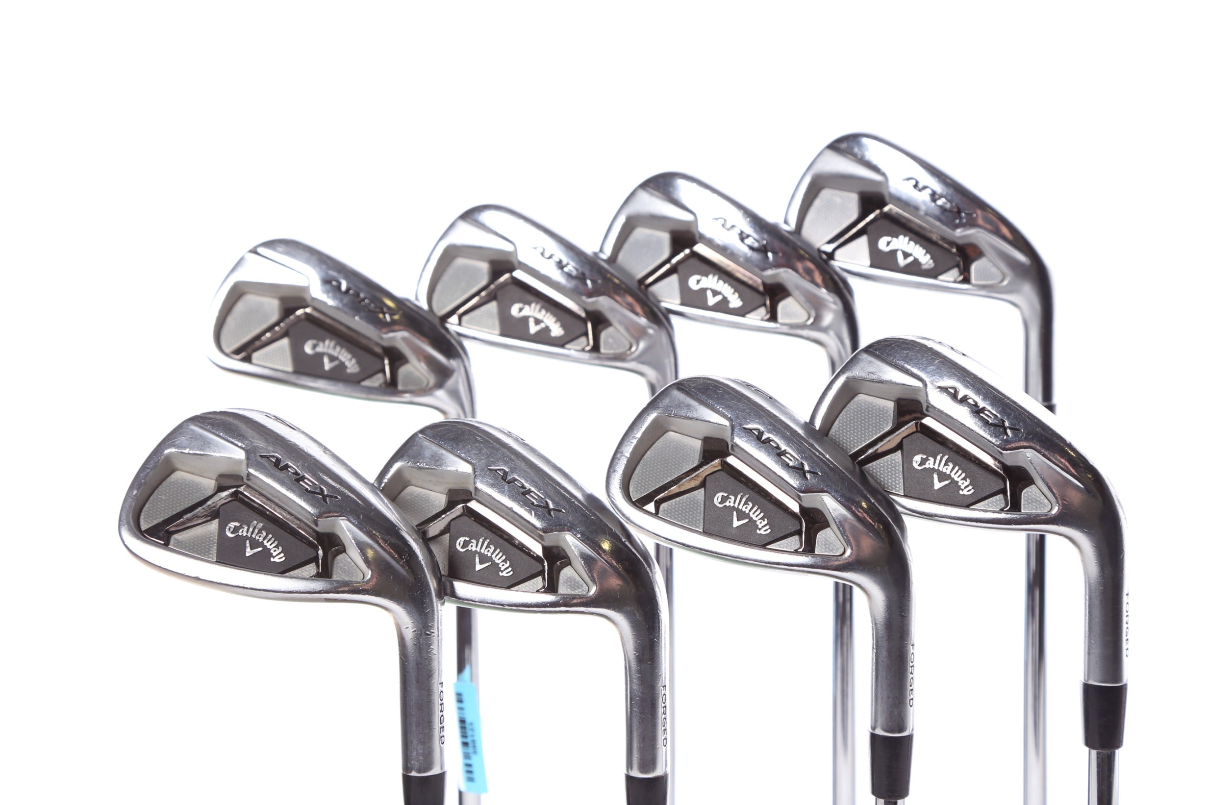 Used Callaway Apex 21 Iron Set - Right Handed 4-PW, AW Stiff Flex Golf Clubs for Men | Perfect for Improving Accuracy & Distance on the Course