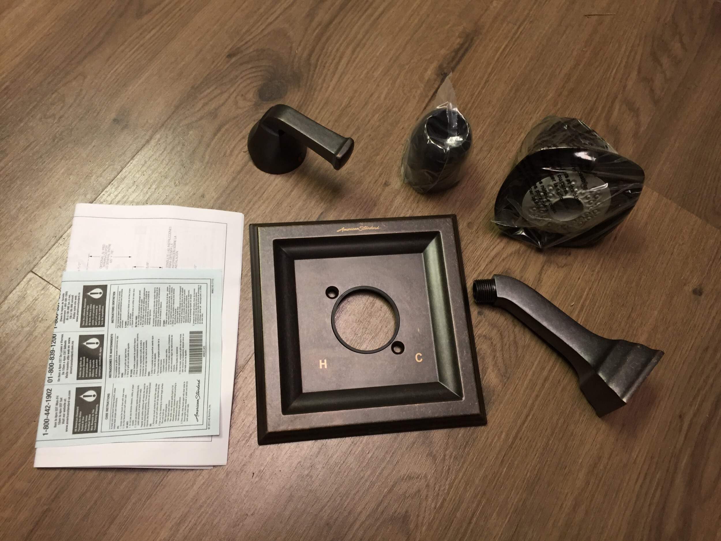 American Standard T555.527.224 Oil Rubbed Bronze 3-Function Flowise Showerhead Trim Kit - Perfect for Modern Bathroom Renovations & Spa-Like Shower Experience