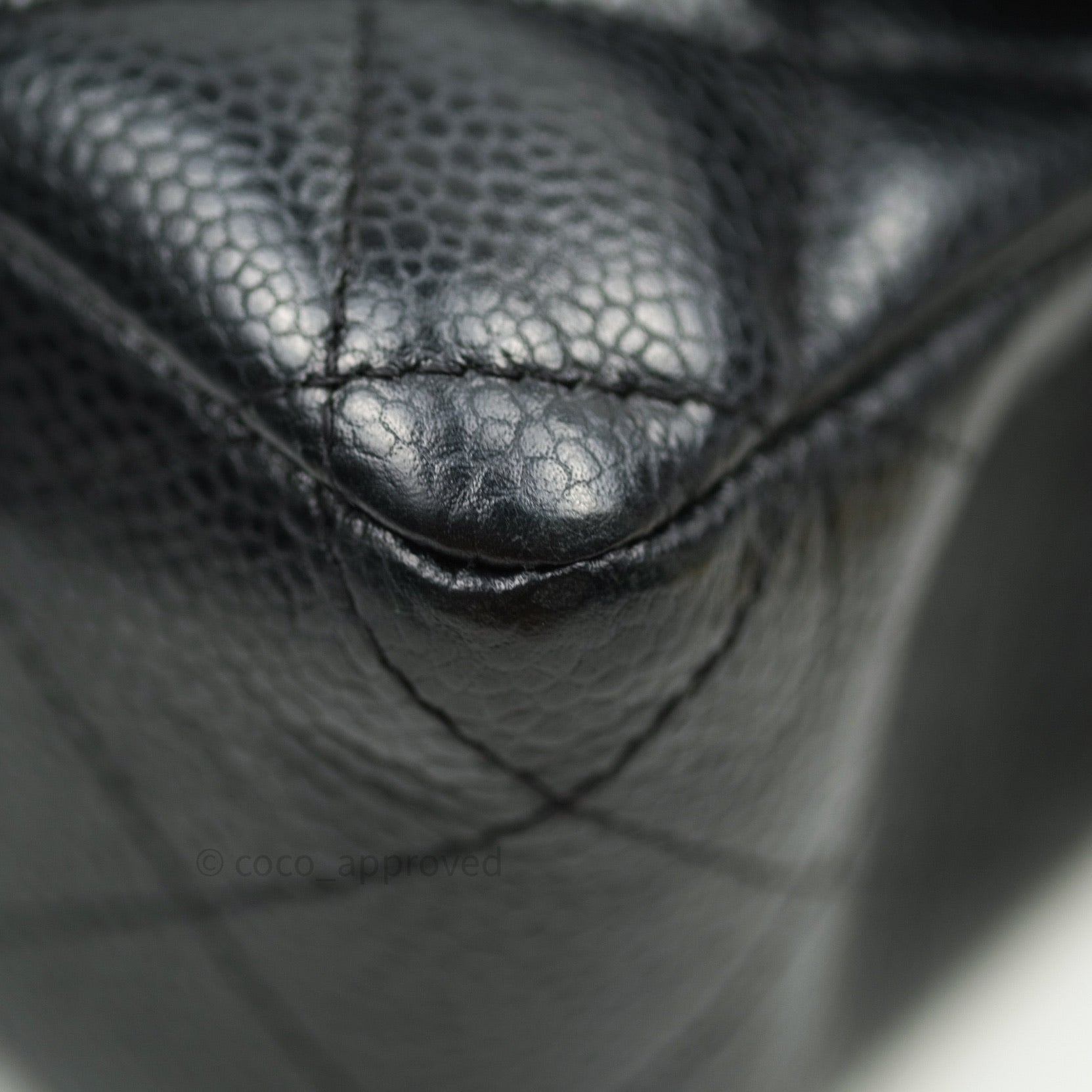 Chanel Classic Medium Double Flap Bag Black Caviar Leather with Silver Hardware - Luxury Shoulder Bag for Women, Perfect for Work, Parties & Special Occasions