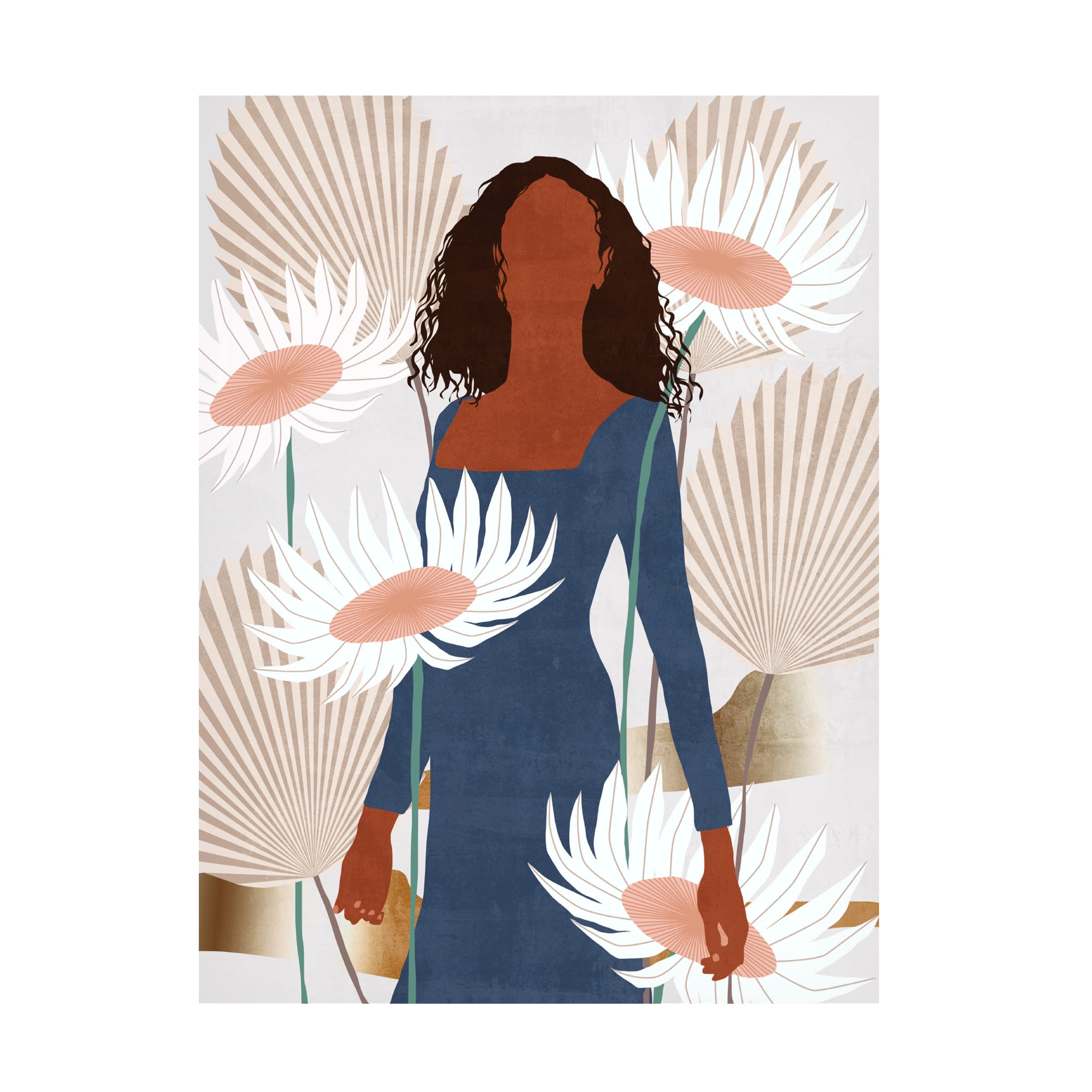 Sun Kissed Woman I Canvas Wall Art by Melissa Wang - Handmade Oil Painting Reproduction for Living Room, Bedroom & Office Decor