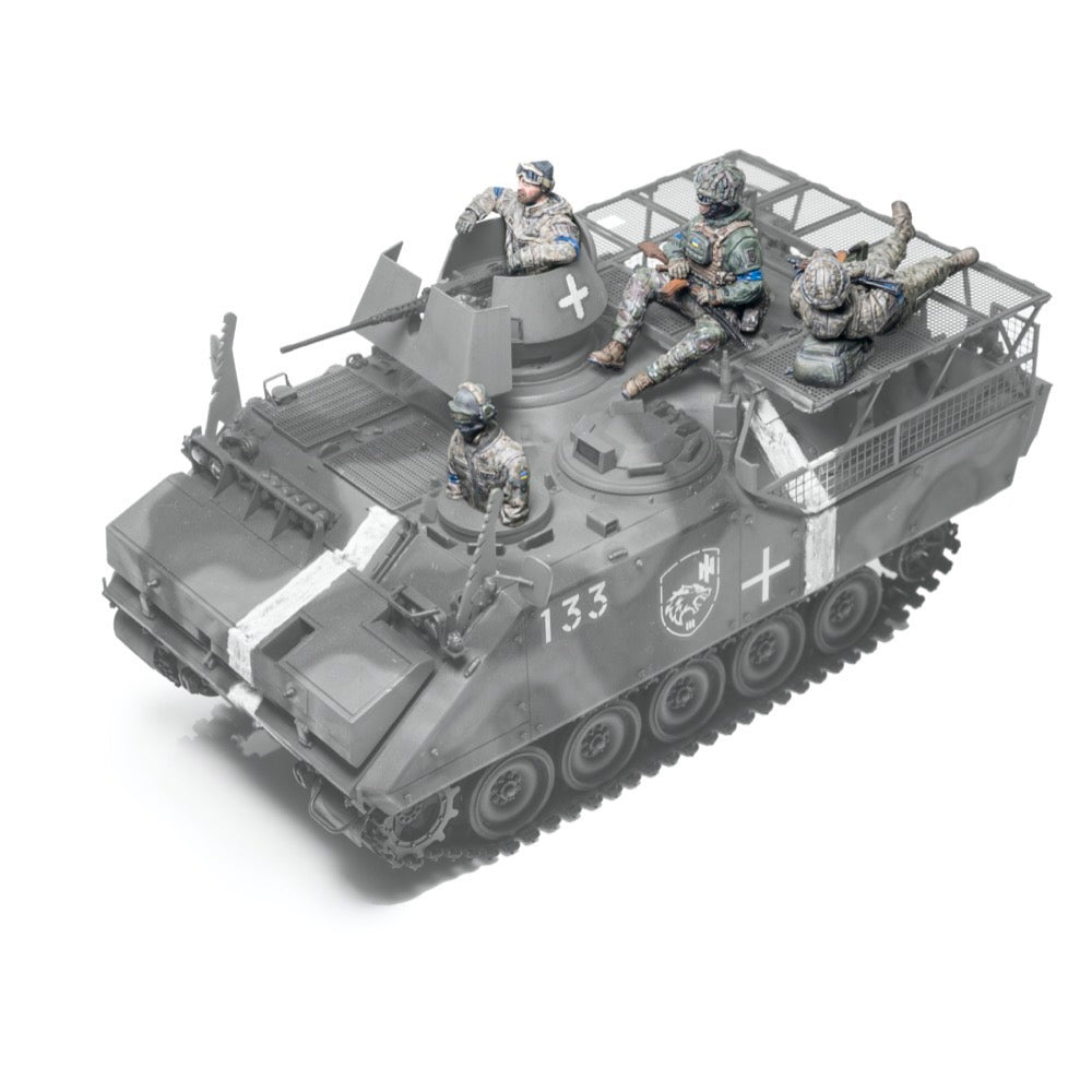 AFV HF772 1/35 Scale Ukrainian YPR 765 PRI.50 APC Crew - 4 Highly Detailed Military Model Figures for Diorama Building & Wargaming Scenes