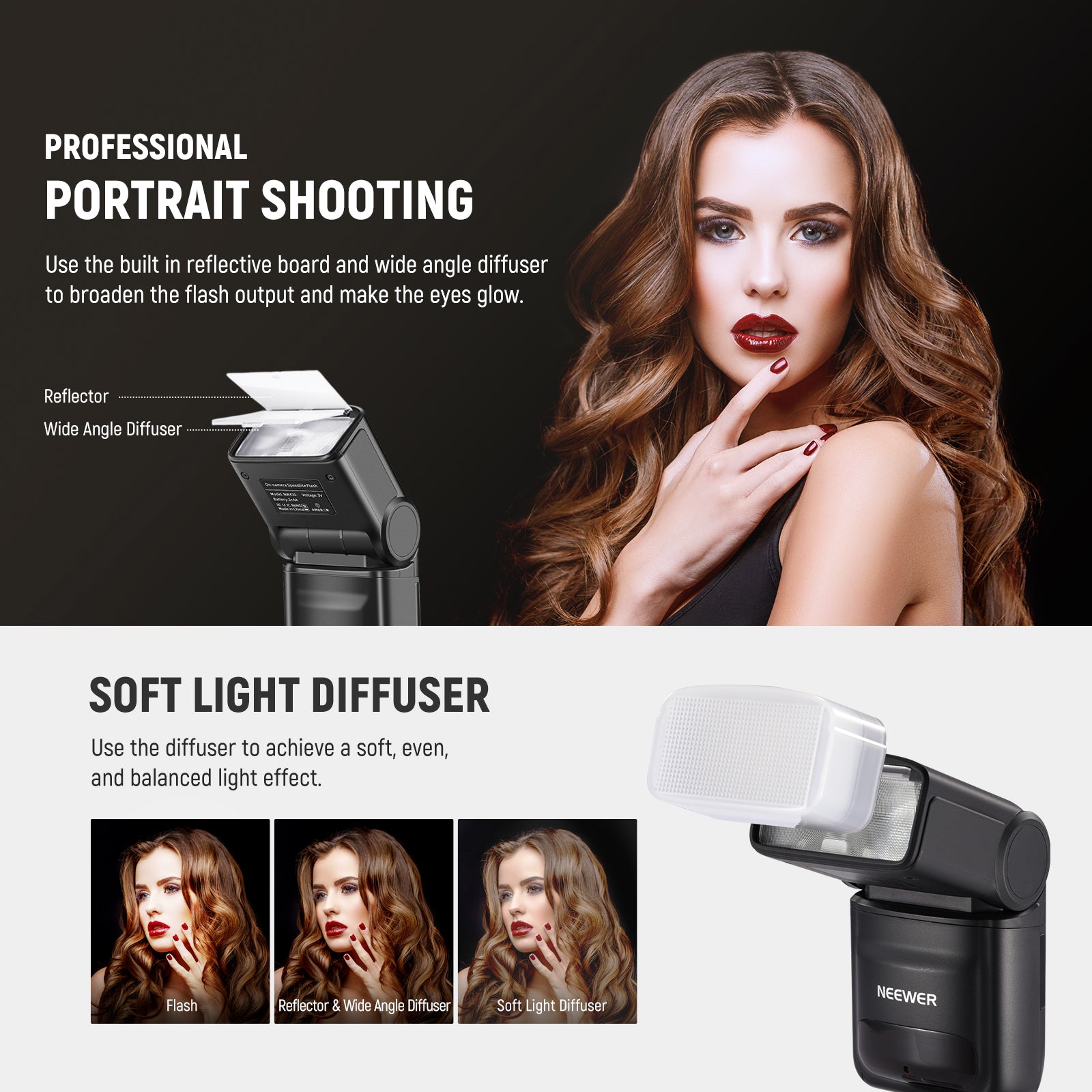 NEEWER NW420 S Mini 2.4G TTL HSS Speedlite Flash for Sony Cameras - Compact On-Camera Flash for Wedding, Portrait & Event Photography