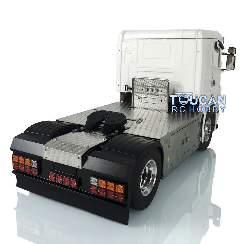 1/14 LESU Metal 4x4 Chassis Highline Cabin RC Tractor Truck Simulation Vehicle - Unassembled DIY Hobby Model with Light ESC Servo Motor for Off-Road Adventure & Collection Display