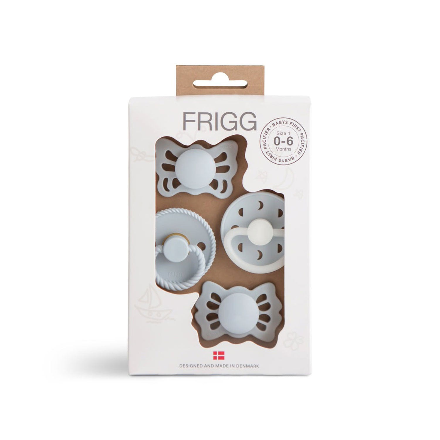 Moonlight Sailing Baby Pacifiers - BPA-Free Soothing 4-Pack for Newborns & Infants - Perfect for Nighttime Comfort & Travel
