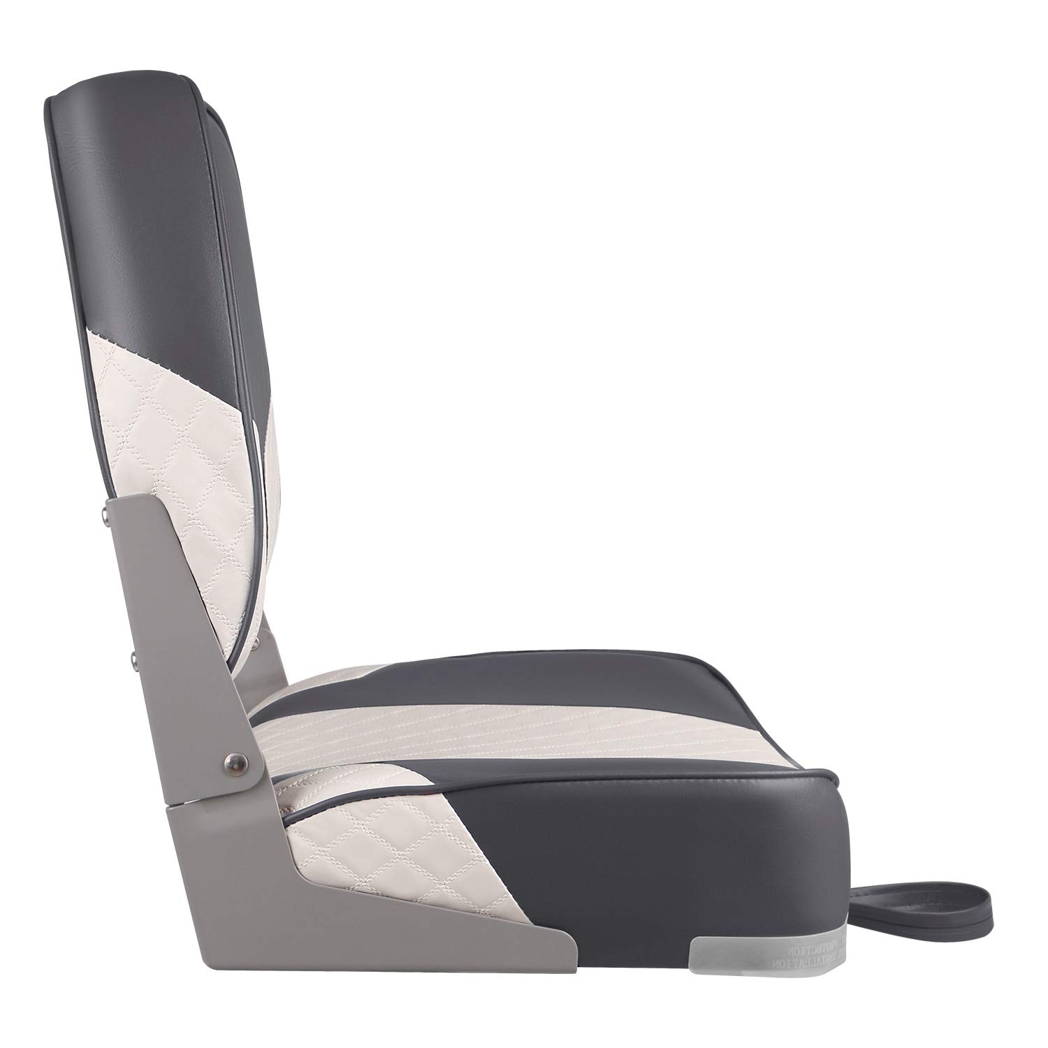 Leader Accessories Low Back Folding Boat Seats - 2 Pack Comfortable Marine Chairs for Fishing, Boating & Outdoor Activities