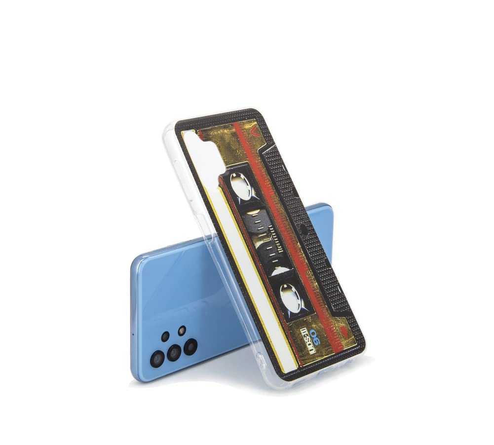 Retro Mixtape Cassette Phone Case for Samsung Galaxy A32 5G - Soft TPU Protective Cover with Unique Music Design (6.5 Inch) - Perfect Gift for Music Lovers & 90s Nostalgia Fans