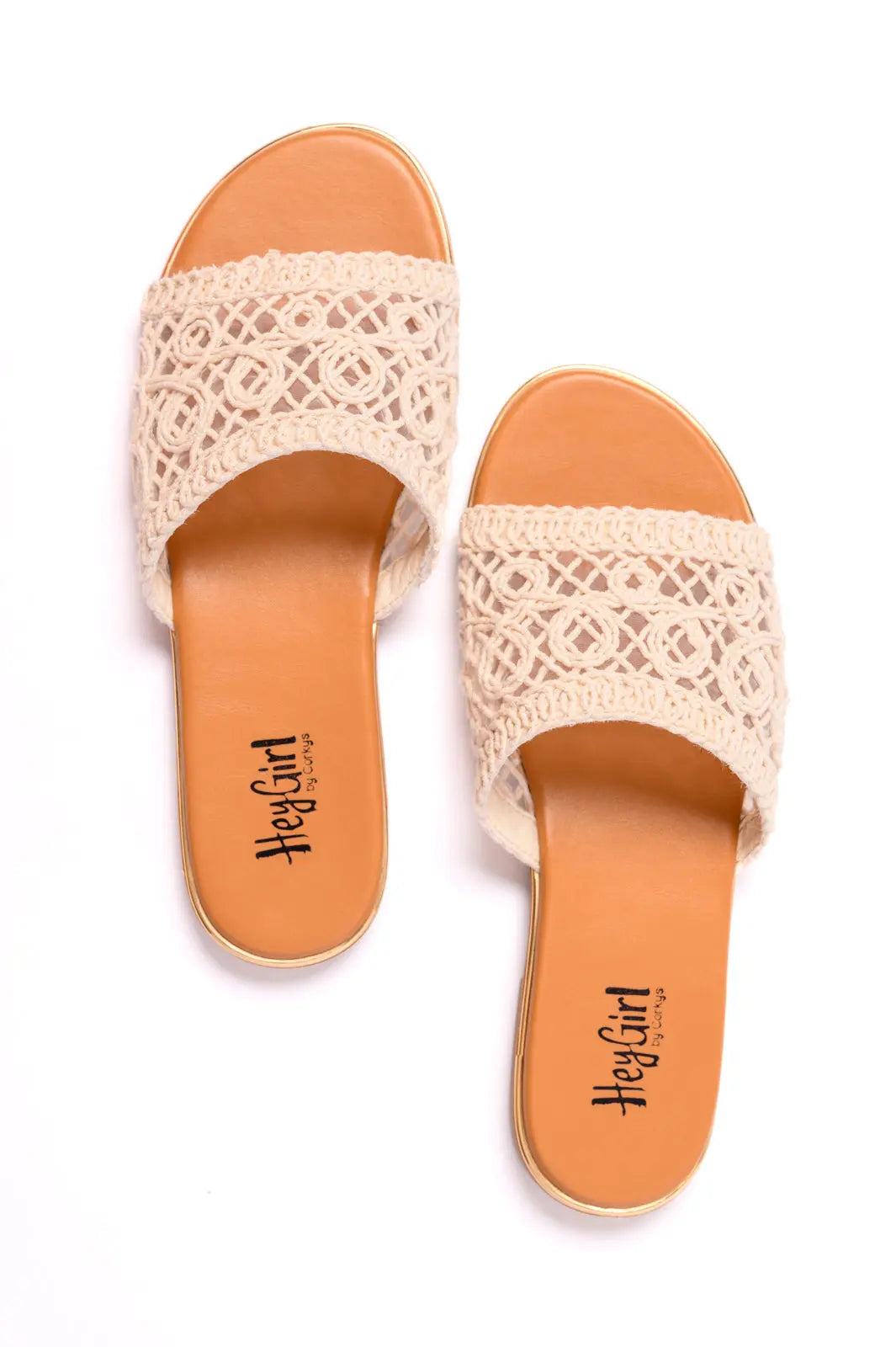 Hey Beach Sandals in Natural - Comfortable Women's Flip Flops for Summer, Vacation, and Outdoor Activities