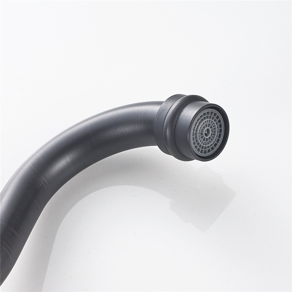 Black Dual Handle Widespread Bathroom Sink Faucet with Cross Knobs - 3 Hole Installation for Bathroom Vanity, Perfect for Modern Home Decor
