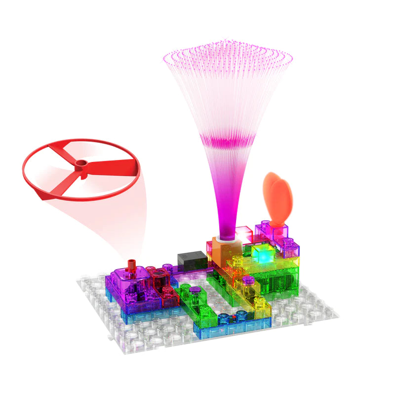 Circuit Blox™ BYO Fan Light Show Kit - 59 STEM Projects for Students | Science Experiments & DIY Electronics for Classroom & Home Learning