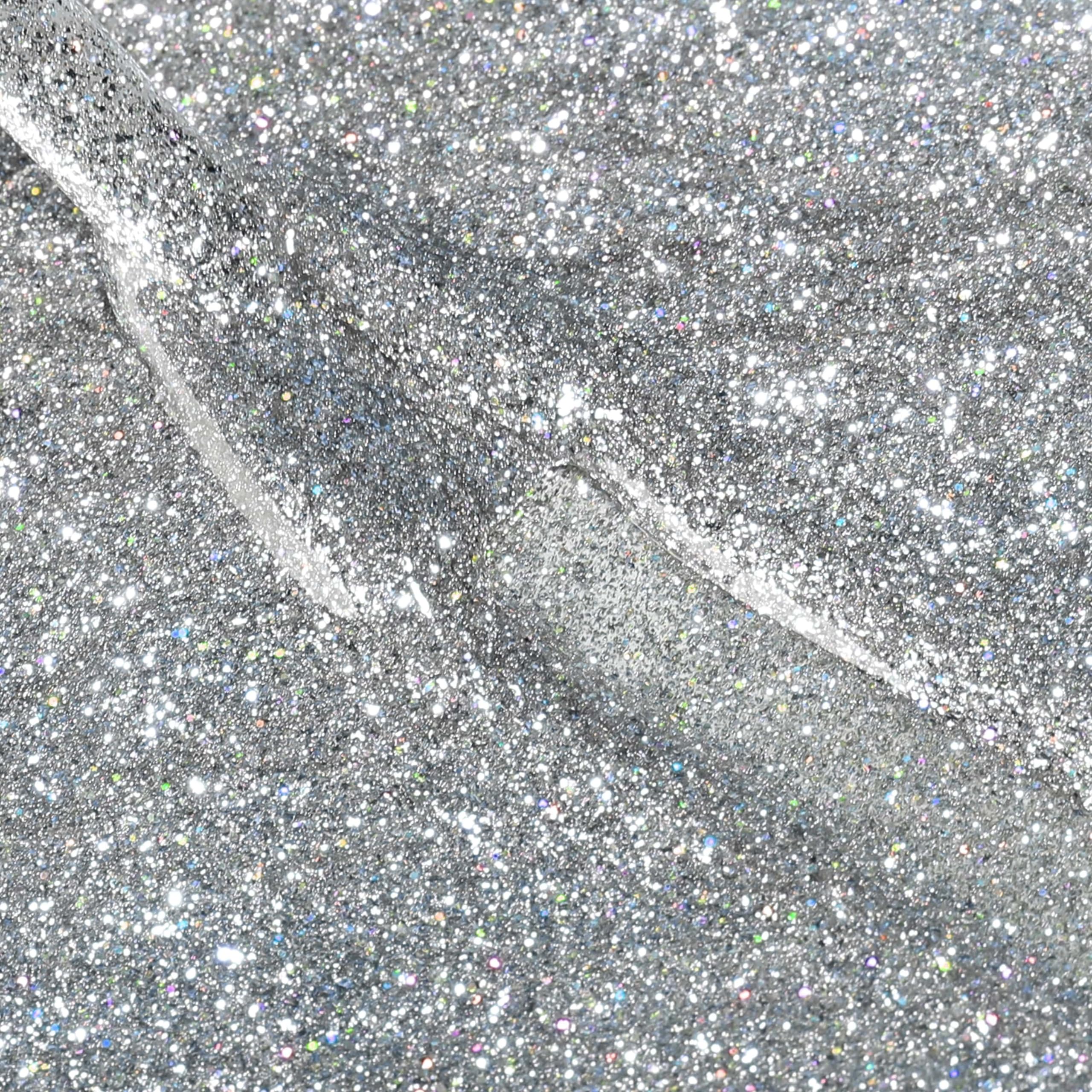 Bluesky Silver Glitter Gel Nail Polish 10ml - Long Lasting 21 Day Manicure for Salon & Home Use