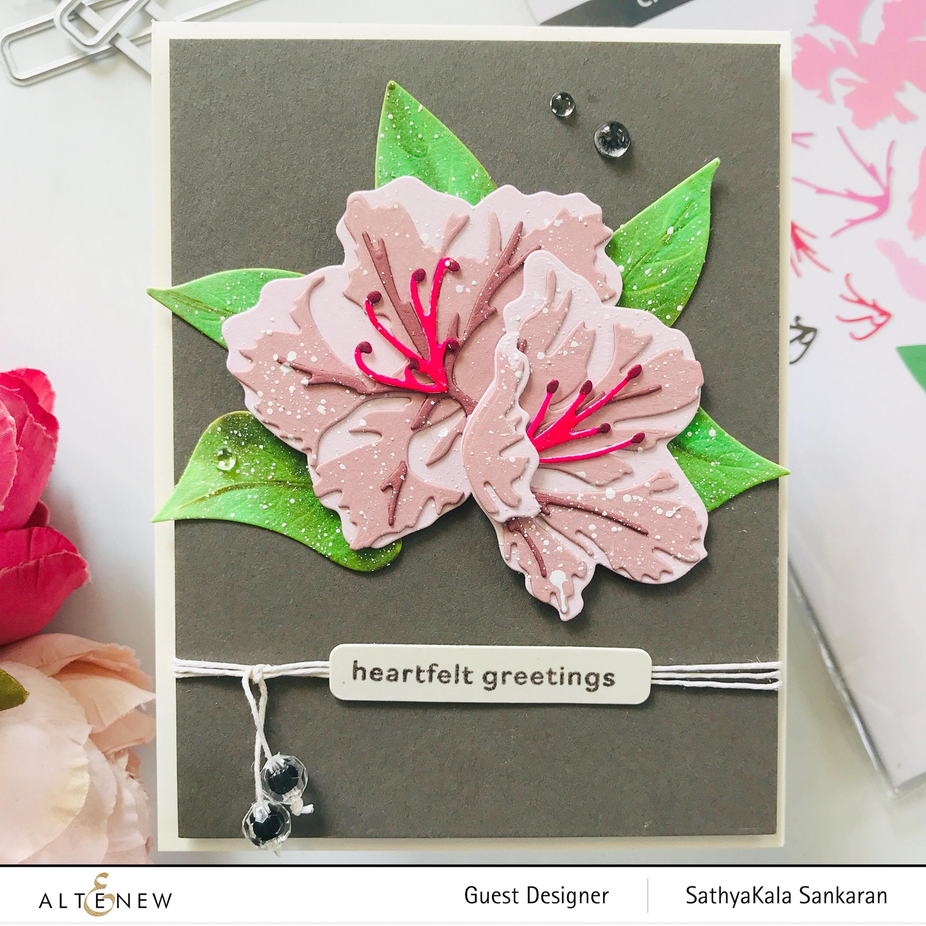Sunburst Azalea Layering Die Set for Paper Crafting - DIY Floral Card Making, Scrapbooking & Home Decor Projects
