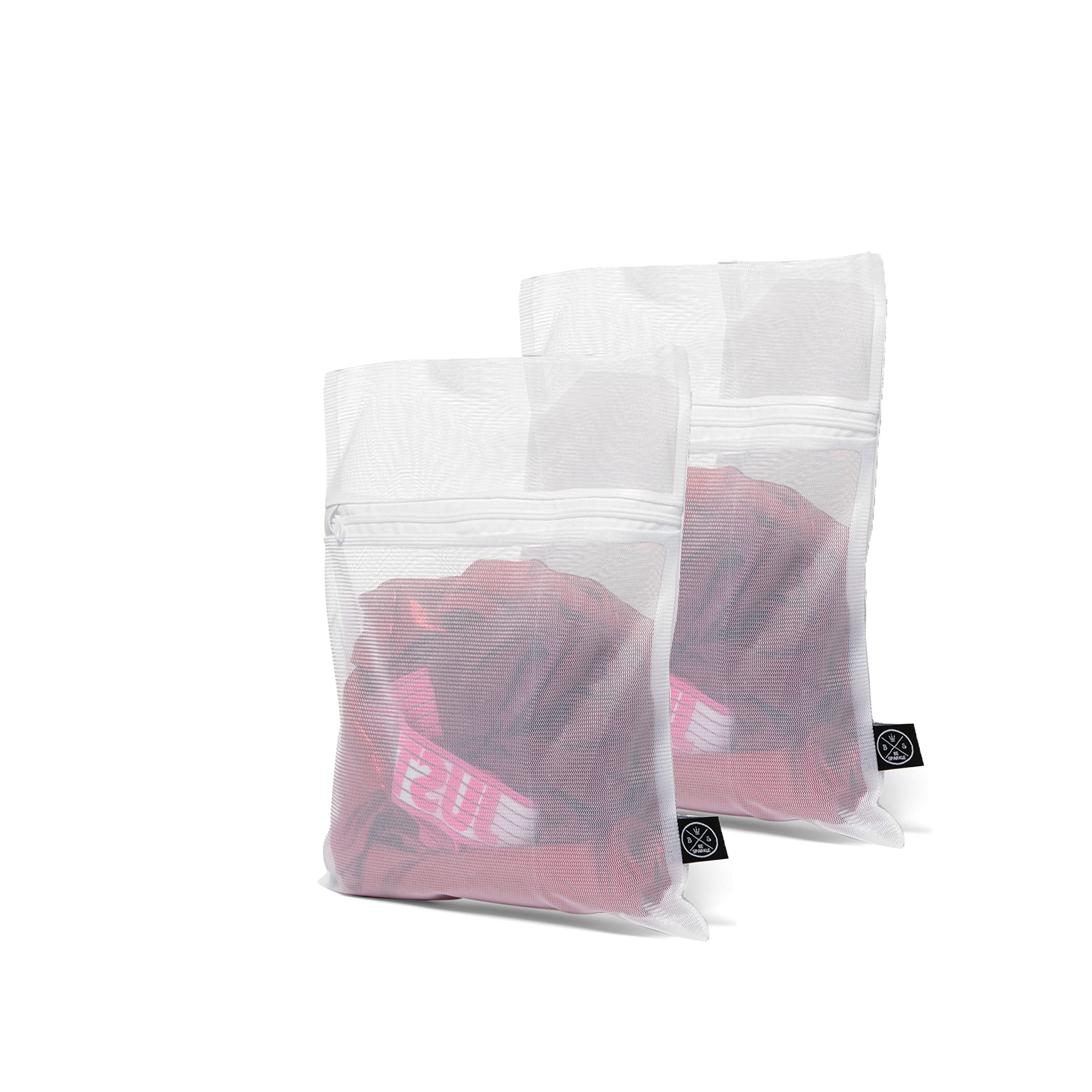 Be Sparkle Laundry Bags for Delicates - 2 Pack Durable Mesh Wash Bags for Face Masks, Bras, Lingerie & Delicate Clothing - Gentle Protection for Hand Wash & Machine Wash