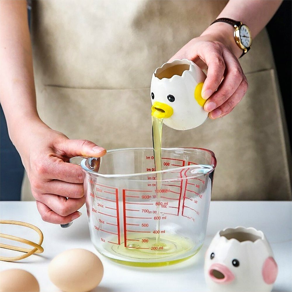 Bunty Ceramic Egg Yolk Separator - Premium Kitchen Tool for Baking & Cooking | Perfect for Chefs, Home Bakers & Egg Recipes
