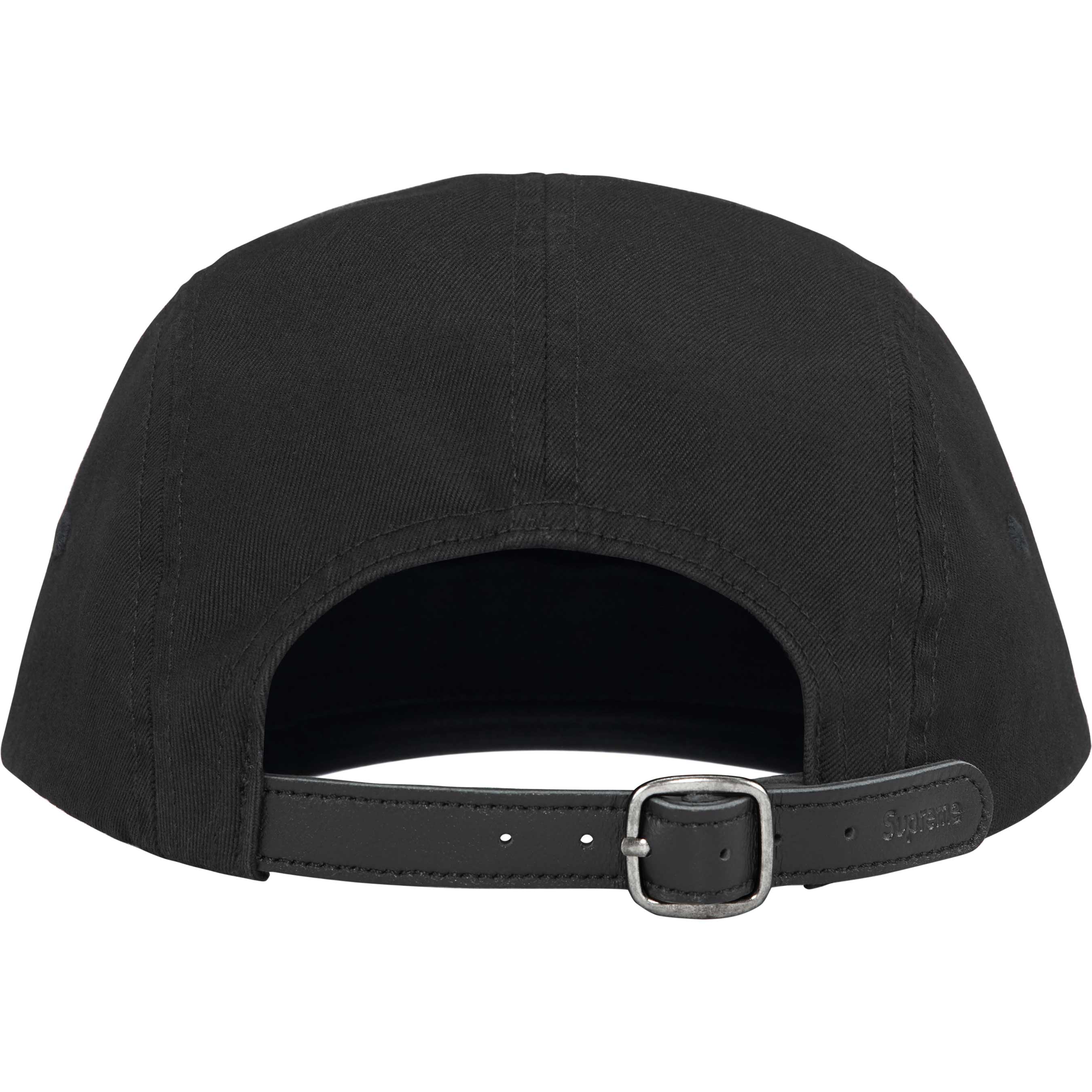 Supreme FW24 Washed Chino Twill Camp Cap - Black Adjustable Dad Hat for Men, Streetwear Fashion Accessory | Perfect for Urban Outfits, Casual Wear, and Hip-Hop Style