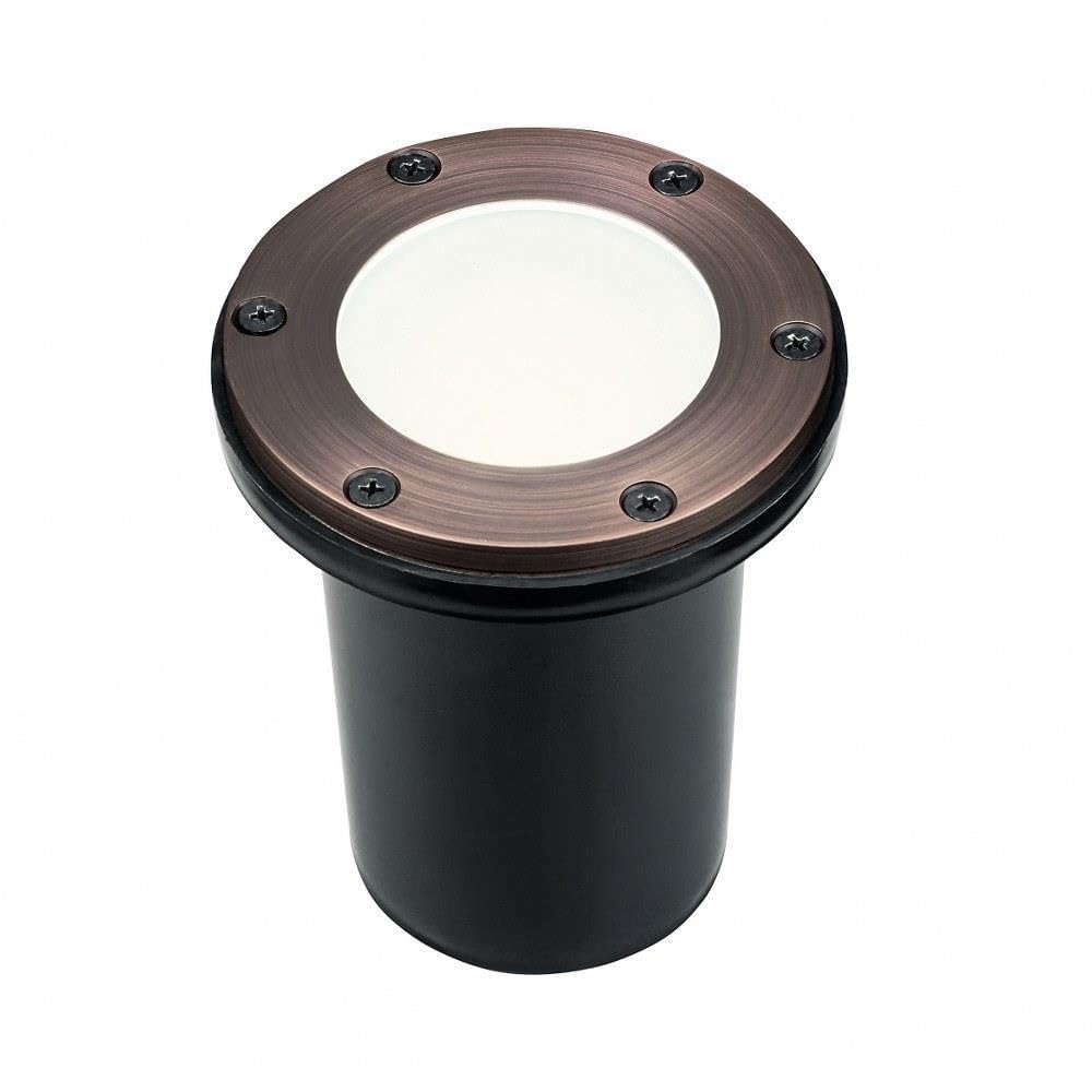 Kichler 15481CBR In-Ground LED Landscape Light - Waterproof Outdoor Lighting for Garden, Pathway, and Yard - Durable & Energy-Efficient Landscape Lighting Solution