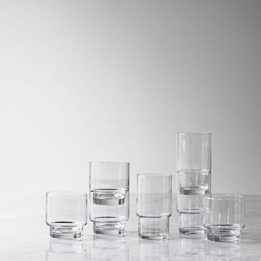 Premium Fit Glass Set of 4 - Shatter-Resistant Drinking Glasses for Water, Juice & Cocktails - Perfect for Home, Restaurant & Party Use