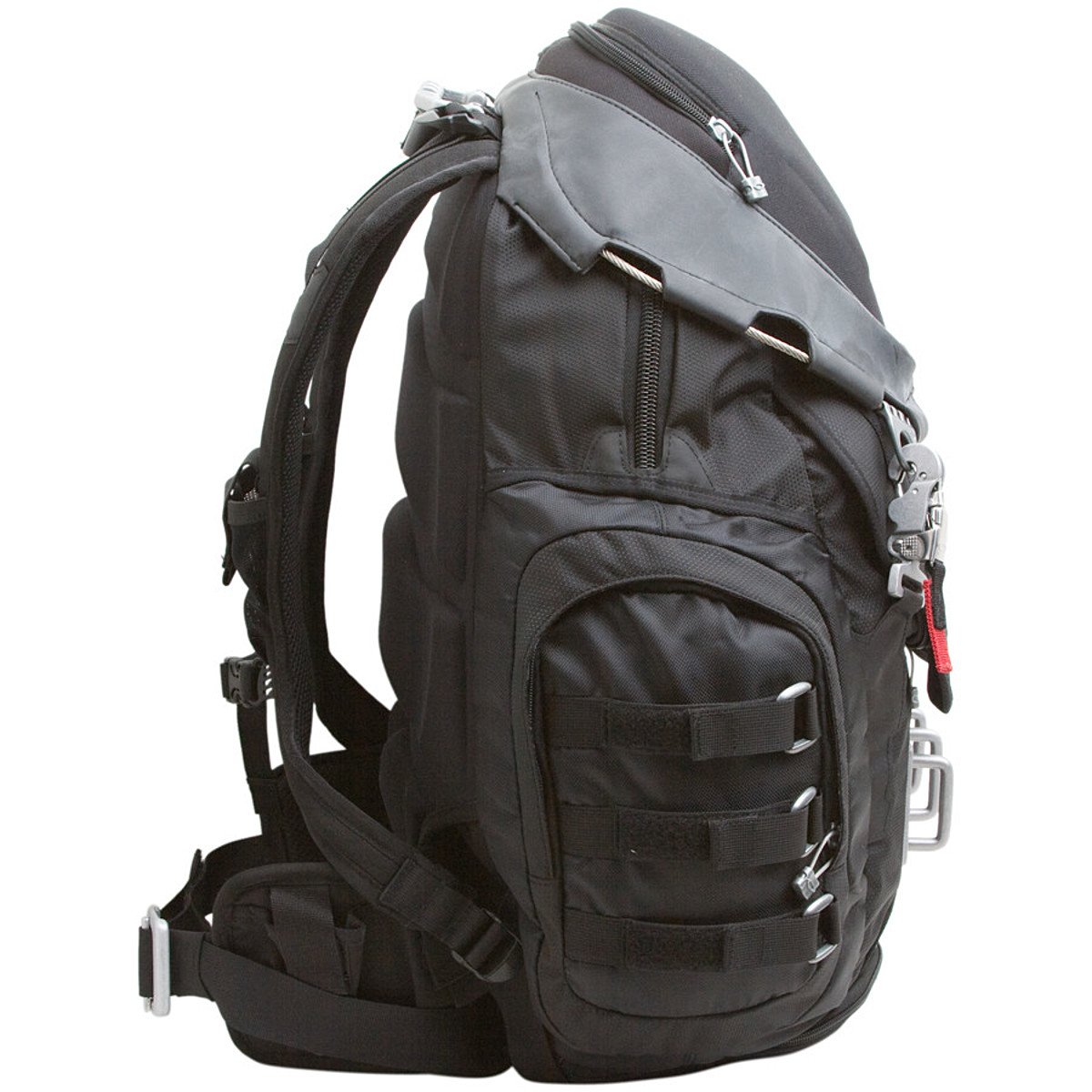 Oakley Men's Kitchen Sink Backpack - Durable Travel & Hiking Backpack for Work, Gym & Outdoor Adventures - Black/Red, One Size - Perfect for Commuting, Camping & Daily Use