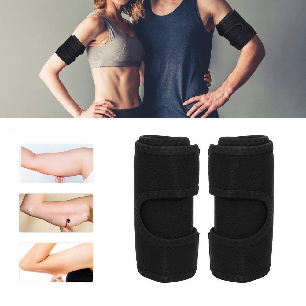 ZJchao Arm Compression Sleeves for Men & Women - Neoprene Upper Arm Shaper Wraps, Gym Workout & Exercise Compression Bands (Black) - Perfect for Weight Training, Bodybuilding & Post-Workout Recovery