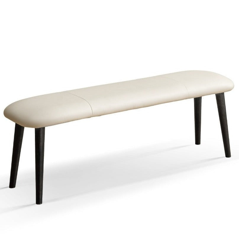 Solid Oak Wood Storage Bench with Upholstered Seat - Perfect for Entryway, Bedroom, or Living Room Organization