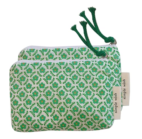 Green Flower Set of 2