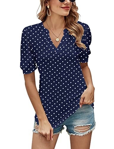 Navy Polka Dot