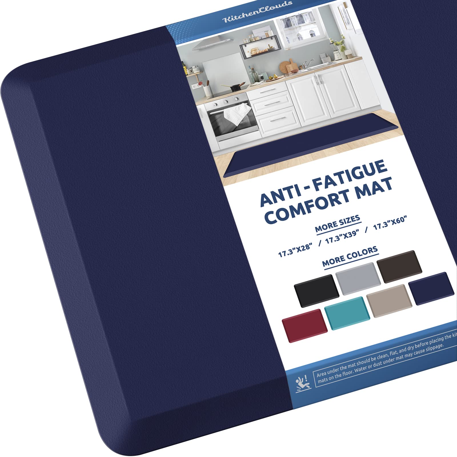 **KitchenClouds Anti-Fatigue Kitchen Mat - 17.3
