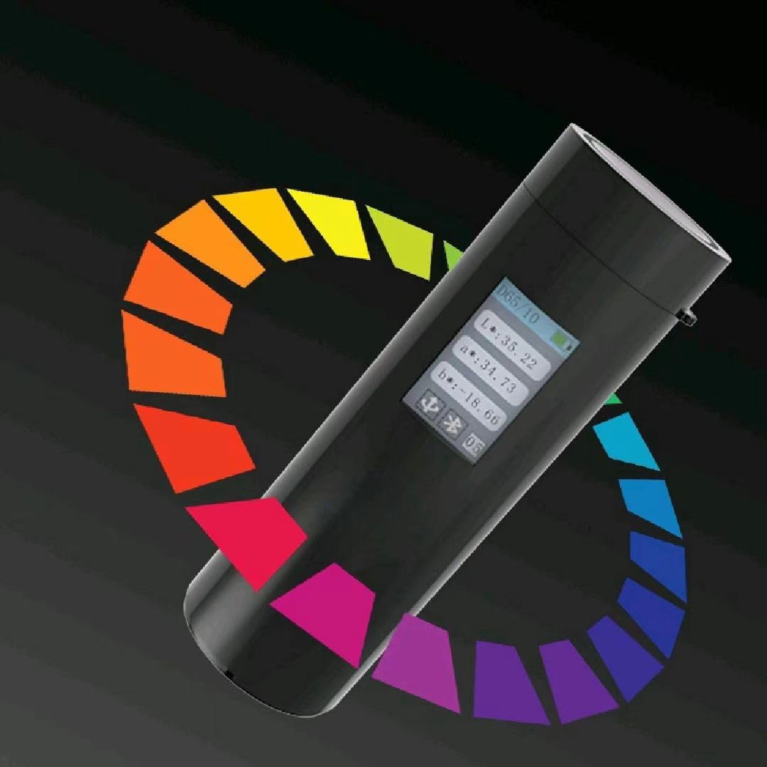 CR4501 Portable Colorimeter - Handheld Color Measurement Device for Plastic, Electronics, Paint, Textile & Ceramics | Digital Color Reader with Mobile App for Quality Control & Color Matching | Perfect for Lab Testing, Manufacturing & Design Applications