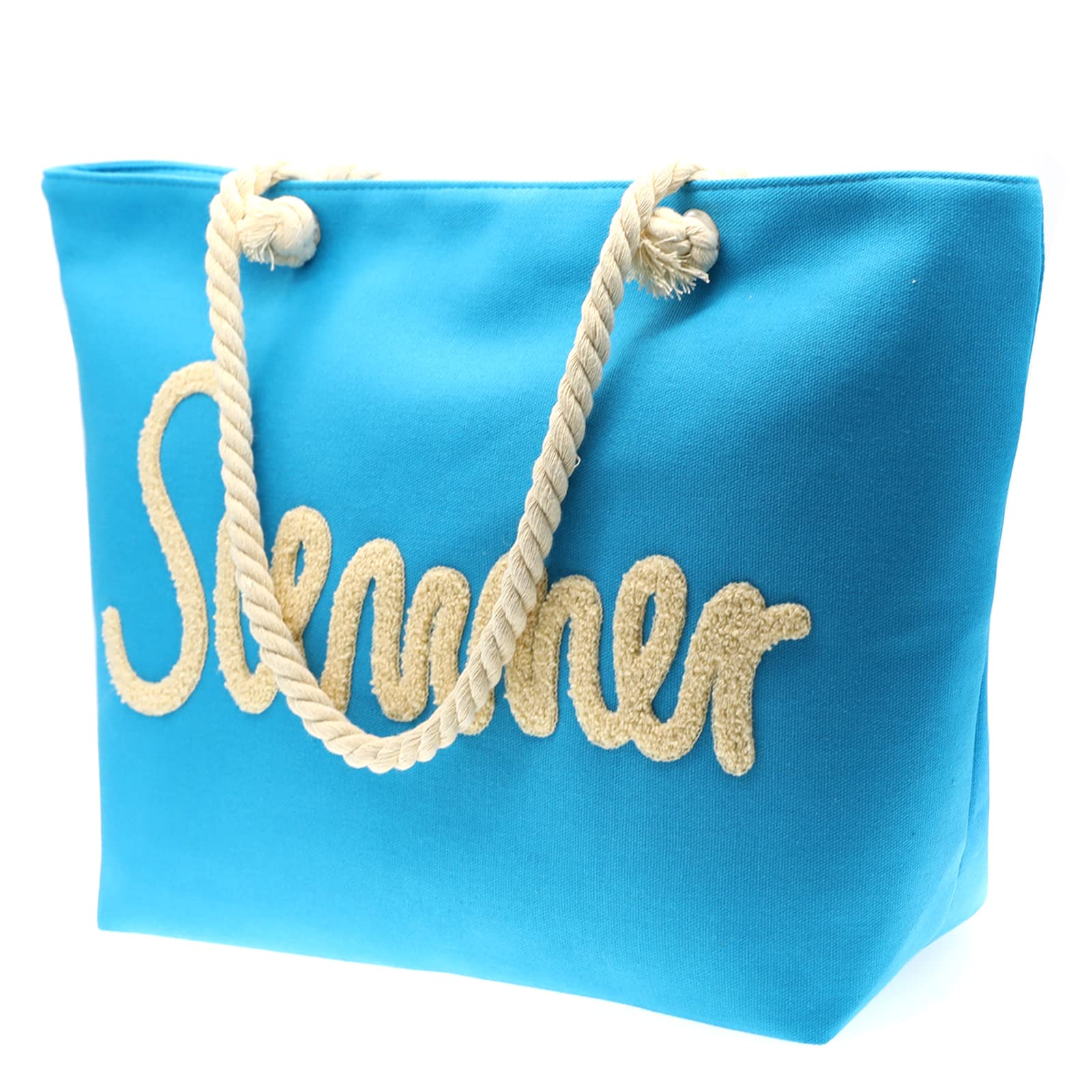 **JNF Large Beach Tote Bag for Women - Waterproof Summer Shoulder Bag with Zipper - Perfect for Beach, Pool, Travel & Shopping**