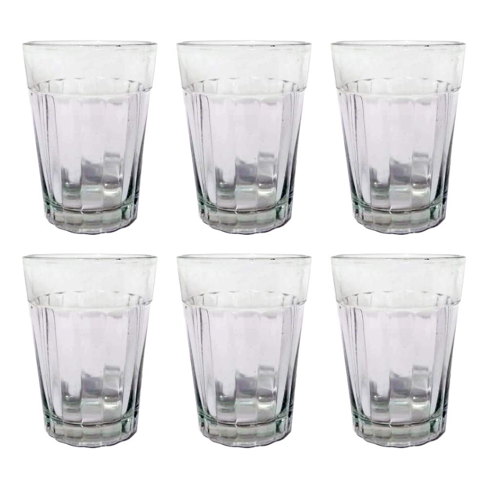 Authentic Indian Chai Tea Cups & Wine Glasses Set of 6 - 2.02 oz Traditional Ceramic Cups for Chai, Tea, Wine & Cocktails - Perfect for Home, Cafe & Restaurant Use