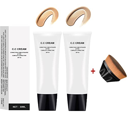 Purbelle CC Cream for Mature Skin - Self Adjusting, SPF 43, Natural + Ivory | Tone Correcting, Anti-Aging & Sun Protection | Perfect for Daily Wear & Special Occasions