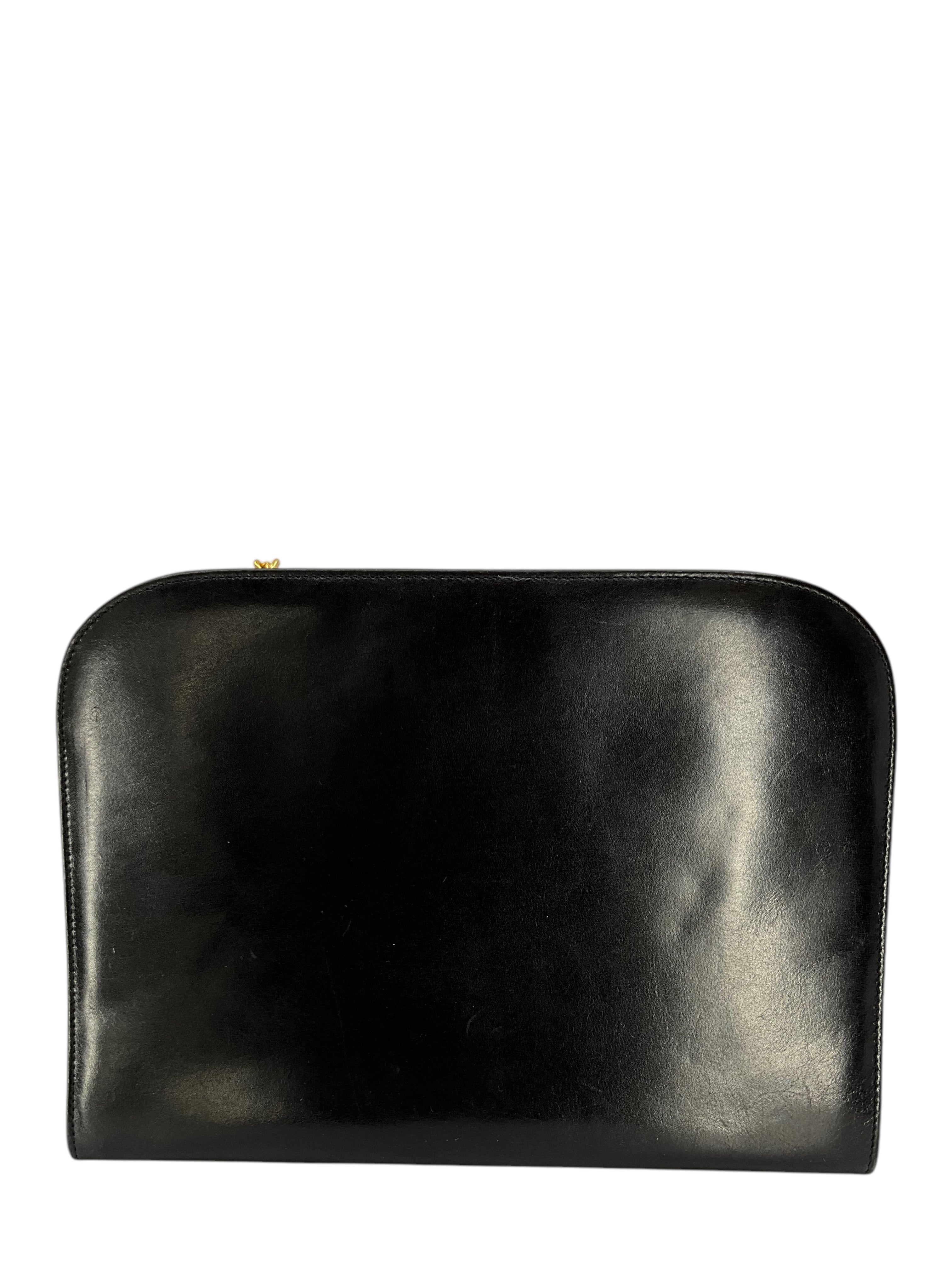 Salvatore Ferragamo Genuine Leather Gancini Chain Link Shoulder Bag for Women - Luxury Designer Handbag for Work, Travel & Evening Events