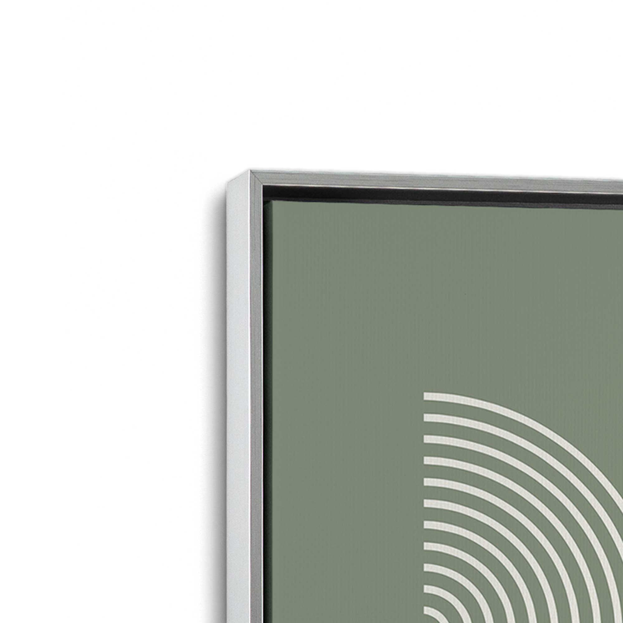 Bauhaus Green Composition Poster II - Canvas Wall Art Print for Modern Home & Office Decor | Mid-Century Abstract Artwork