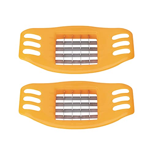 2-Piece Potato Cutter Set - Zerdie Multi-Functional French Fry Slicer, Vegetable Chopper & Potato Chipper for Kitchen, Salad Prep & Meal Prepping