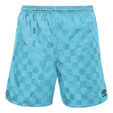Umbro Checkerboard Shorts Light Blue - Classic Soccer Shorts for Men & Women | Perfect for Training, Matches & Casual Wear
