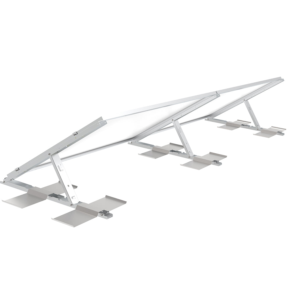 Elios Tectum TX Ballasted Solar Panel Roof Racking System - Modular Add-On for Second Panel | Perfect for Flat Roof Commercial & Residential Solar Installations