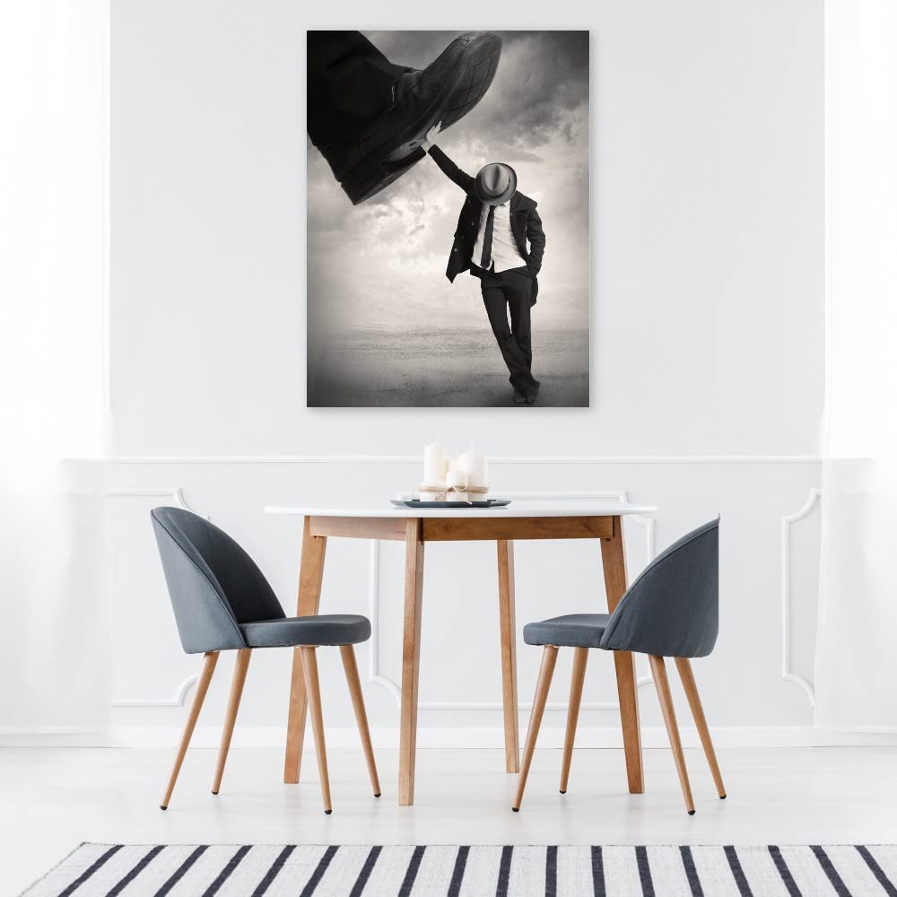 Still Standing Fine Art Canvas Wall Decor by Tommy Ingberg - 24x32 Inches Ready to Hang - Modern Abstract Painting for Living Room, Bedroom, Office & More - Perfect for Home Decor, Gifts & Interior Design