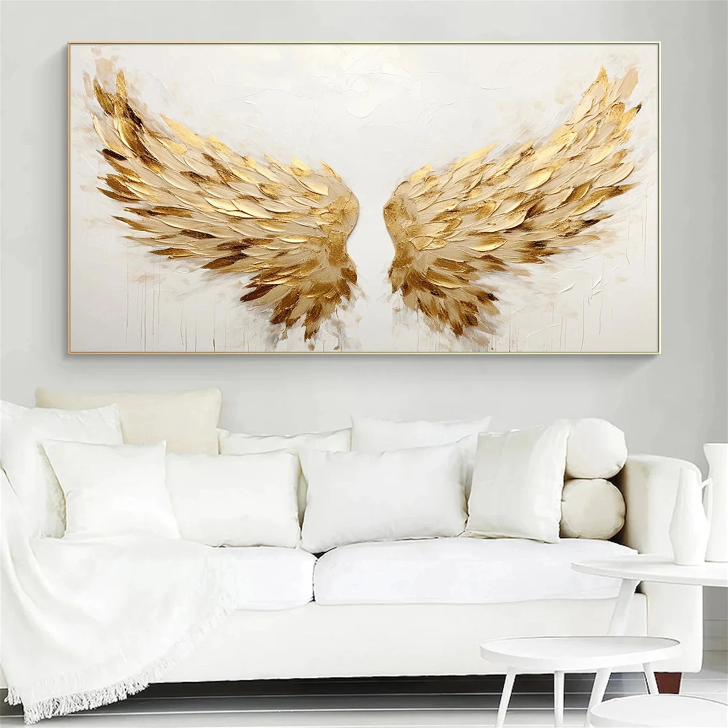 Abstract Painting #AB 090 - Modern Wall Art for Living Room, Bedroom & Office Decor | Handmade Canvas Artwork
