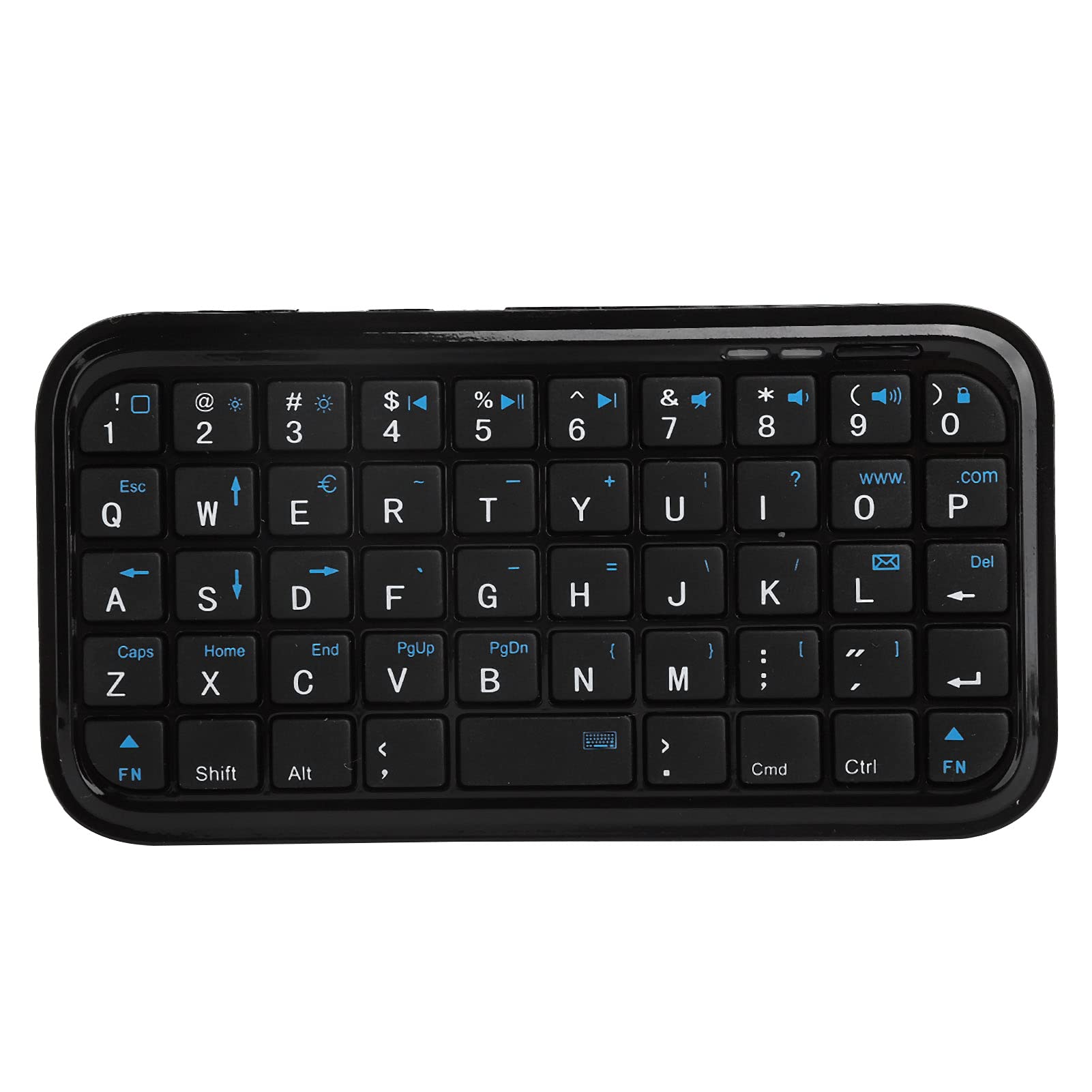 PUSOKEI Mini Bluetooth Keyboard - Rechargeable Wireless Keyboard with Lithium Battery for iPad 1/2/Air, Android Tablets & Smartphones | Perfect for Travel, Office & Home Use