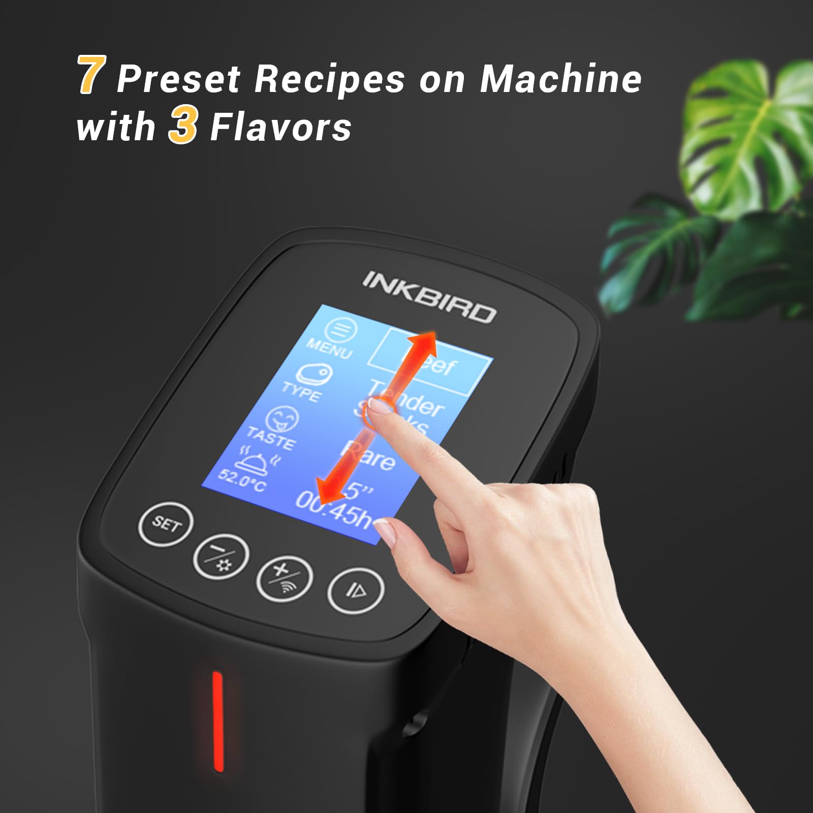 Inkbird WIFI Sous Vide Machine ISV-100W - 1000W Precision Cooker with APP Control, 14 Preset Recipes & Calibration Function | Fast-Heating Immersion Circulator for Home Chefs | Perfect for Steak, Seafood & Meal Prep Gifts