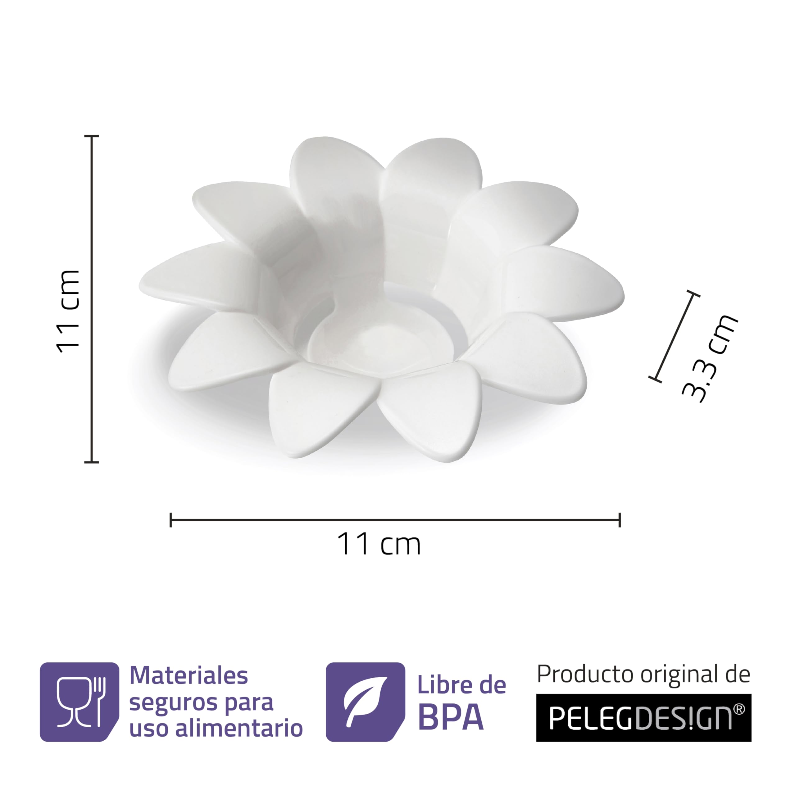 Peleg Design Daisy Plastic Egg Separator - Kitchen Gadget for Separating Egg Whites & Yolks - Baking Tool with Cute Flower Design - Perfect for Baking, Cooking & Breakfast Prep