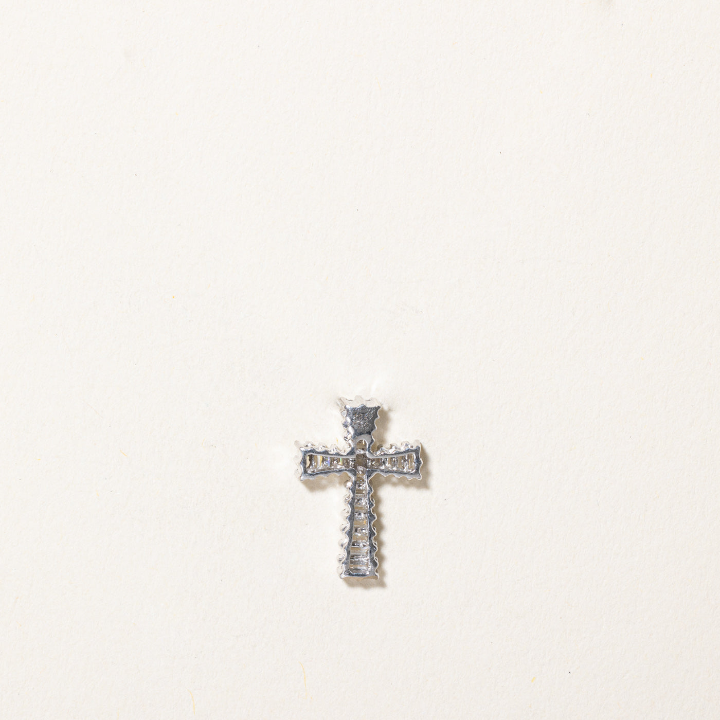0.30ctw Diamond Cross Pendant Necklace - 14K White Gold Religious Jewelry for Women - Perfect for Baptism, Confirmation & Everyday Elegance