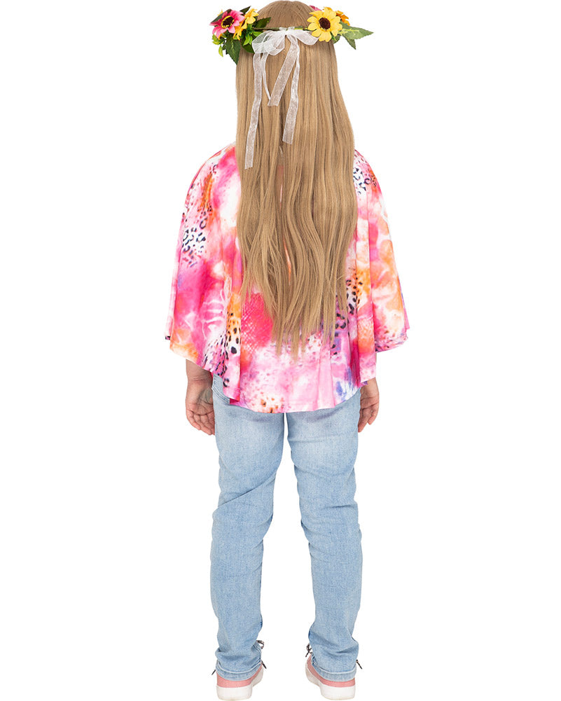 60s Flower Child Kids Costume Kit - Hippie Outfit for Boys & Girls - Perfect for Halloween, Dress Up Parties & Theme Events