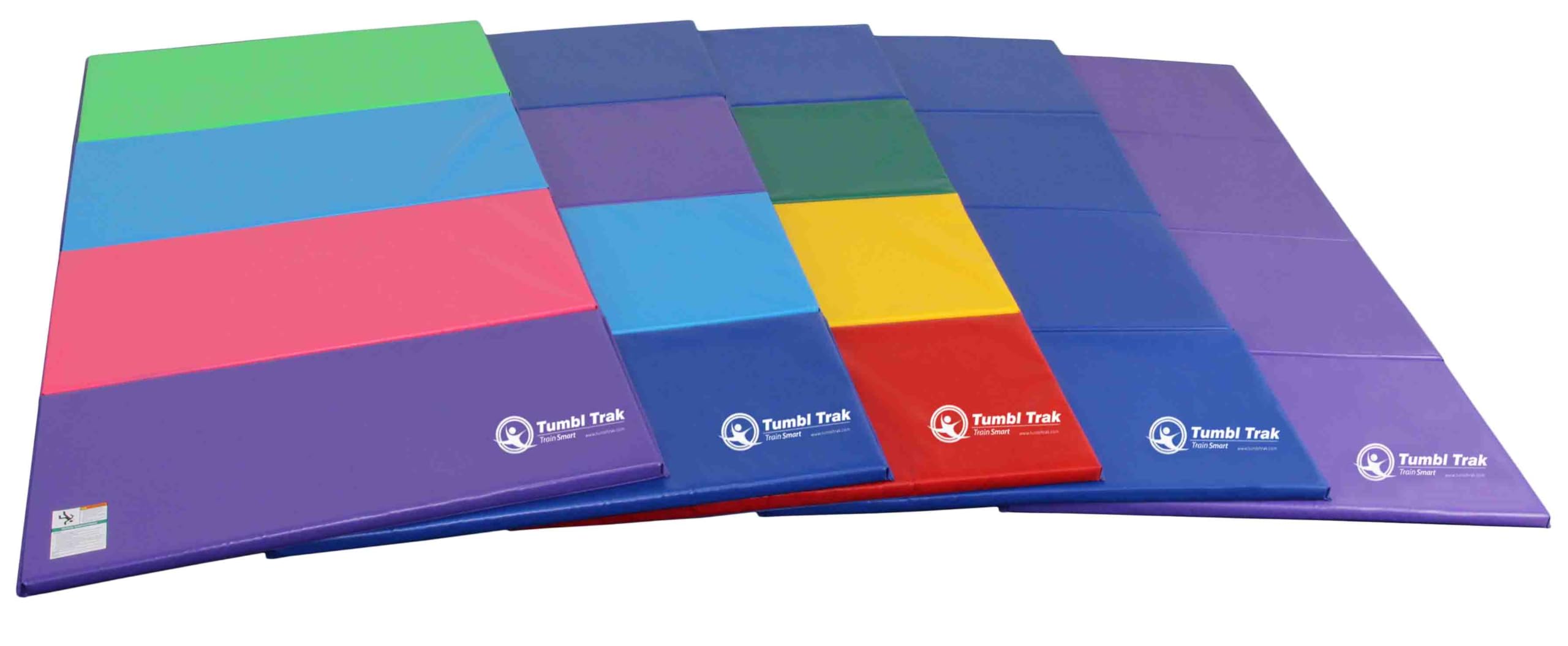Tumbl Trak Gymnastics Folding Tumbling Panel Mat - Portable Training Mat for Home & Gym Use - Perfect for Gymnastics, Cheerleading & Tumbling Practice