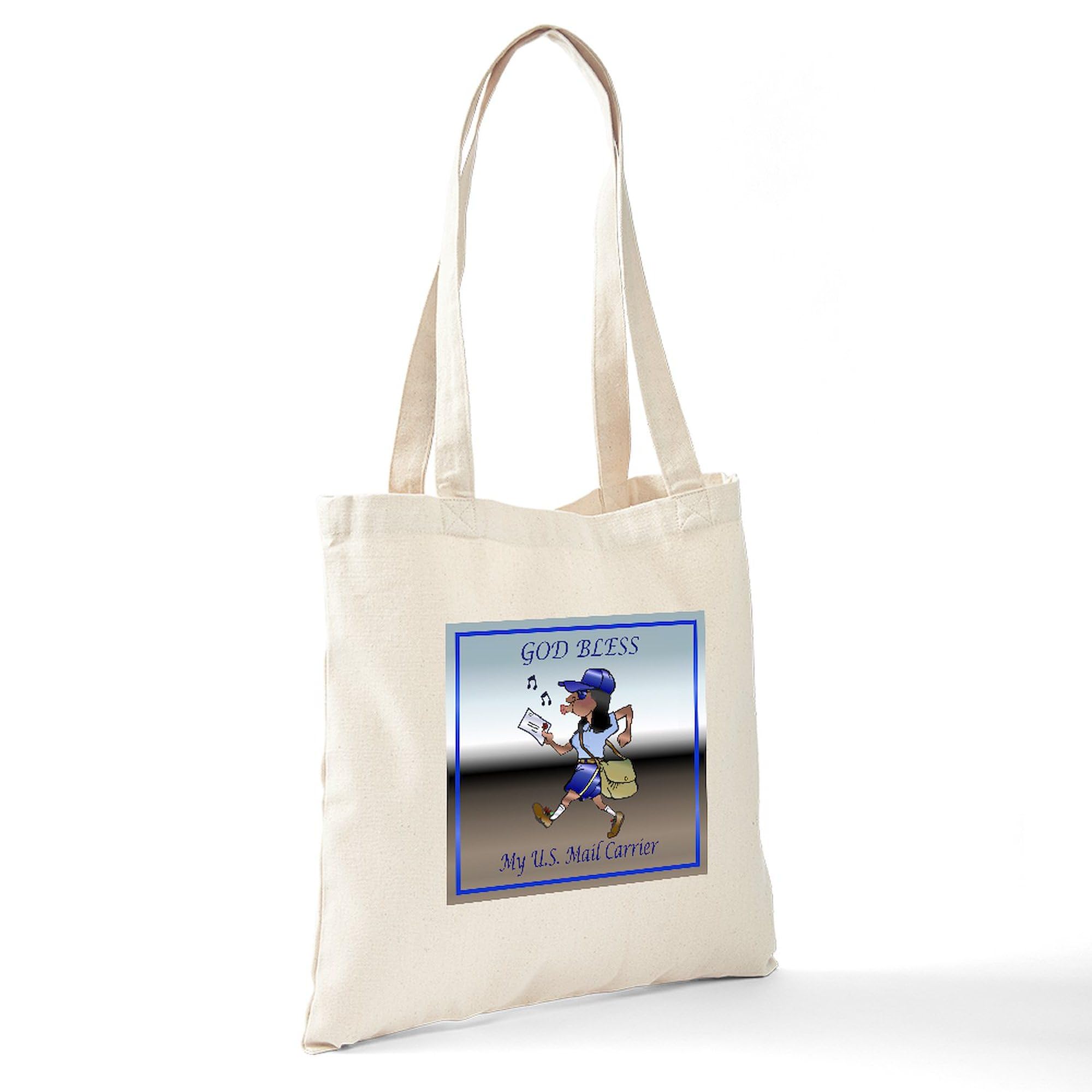 Mail Carrier Tote Bag - Natural Canvas Reusable Shopping Bag for Postal Workers, Groceries & Everyday Use | Durable Eco-Friendly Tote for Work, Errands & Travel