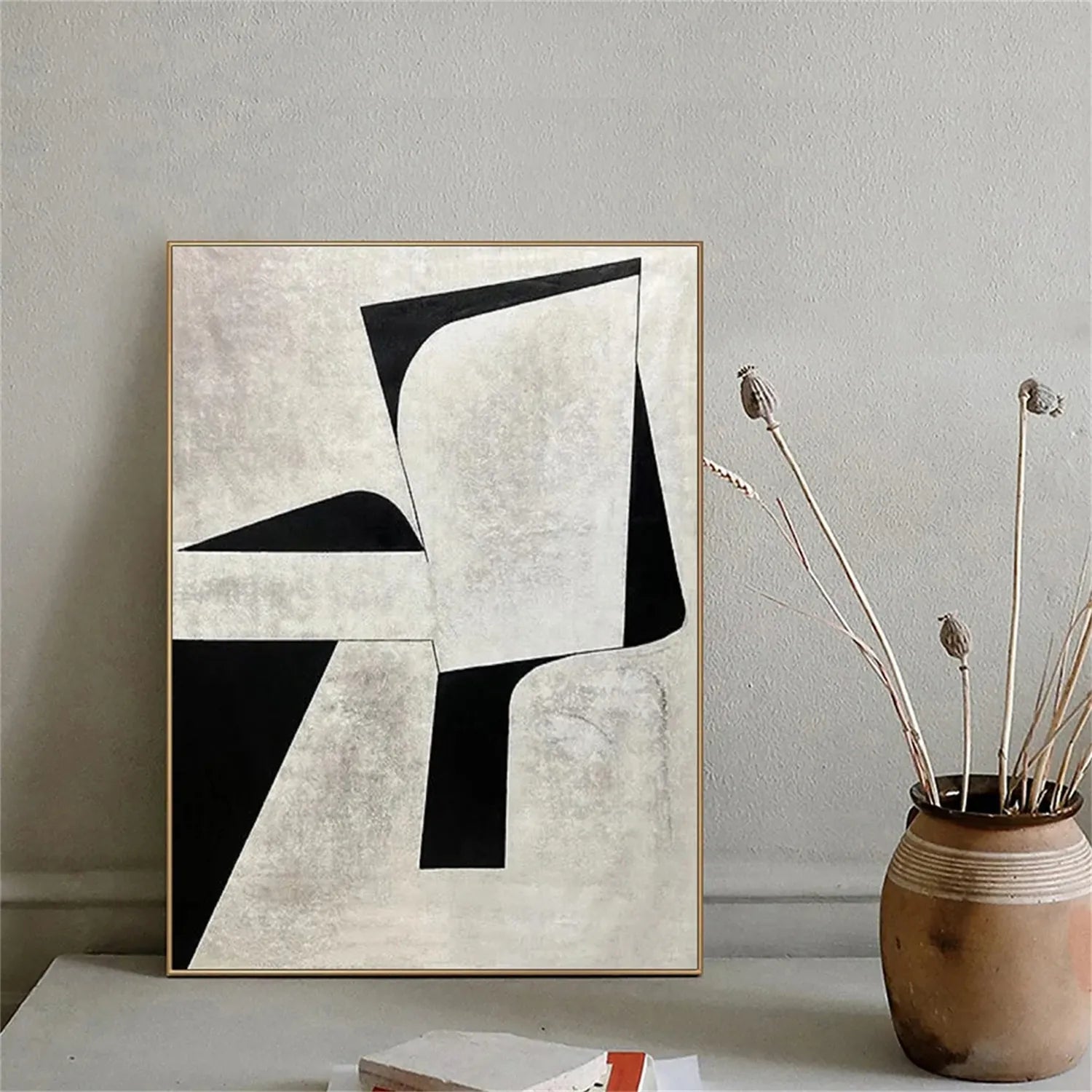 Abstract Tranquility Art Painting - Modern Wall Decor for Living Room, Bedroom & Office | Large Canvas Print | #WS160