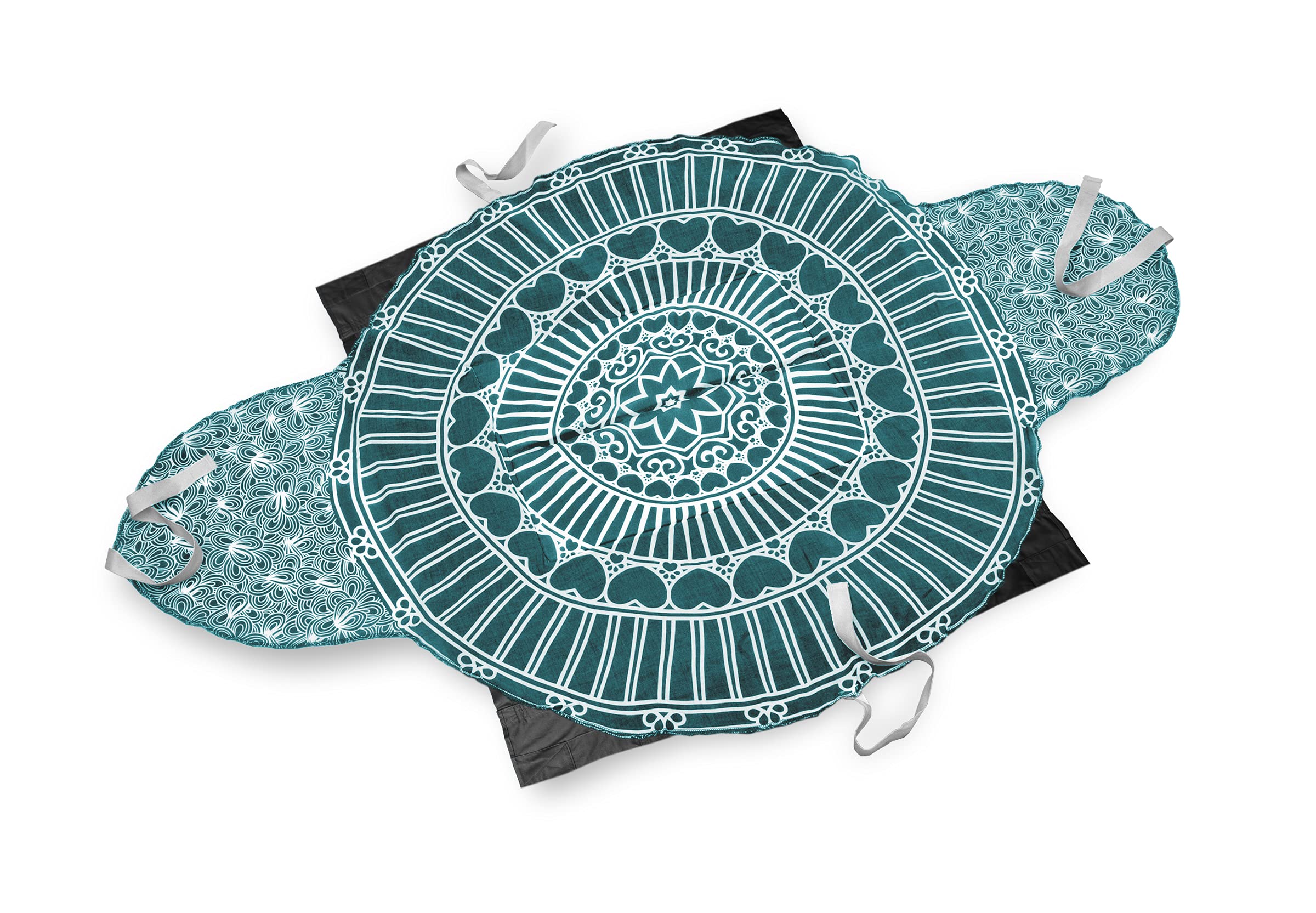 Eco-Friendly Pet Casket for Dogs Cats Rabbits Birds - Biodegradable Burial & Cremation Ceremony Kit - Classic Cotton Design - Small Size in Black/Teal Green - Perfect for Memorial Services & Pet Funerals