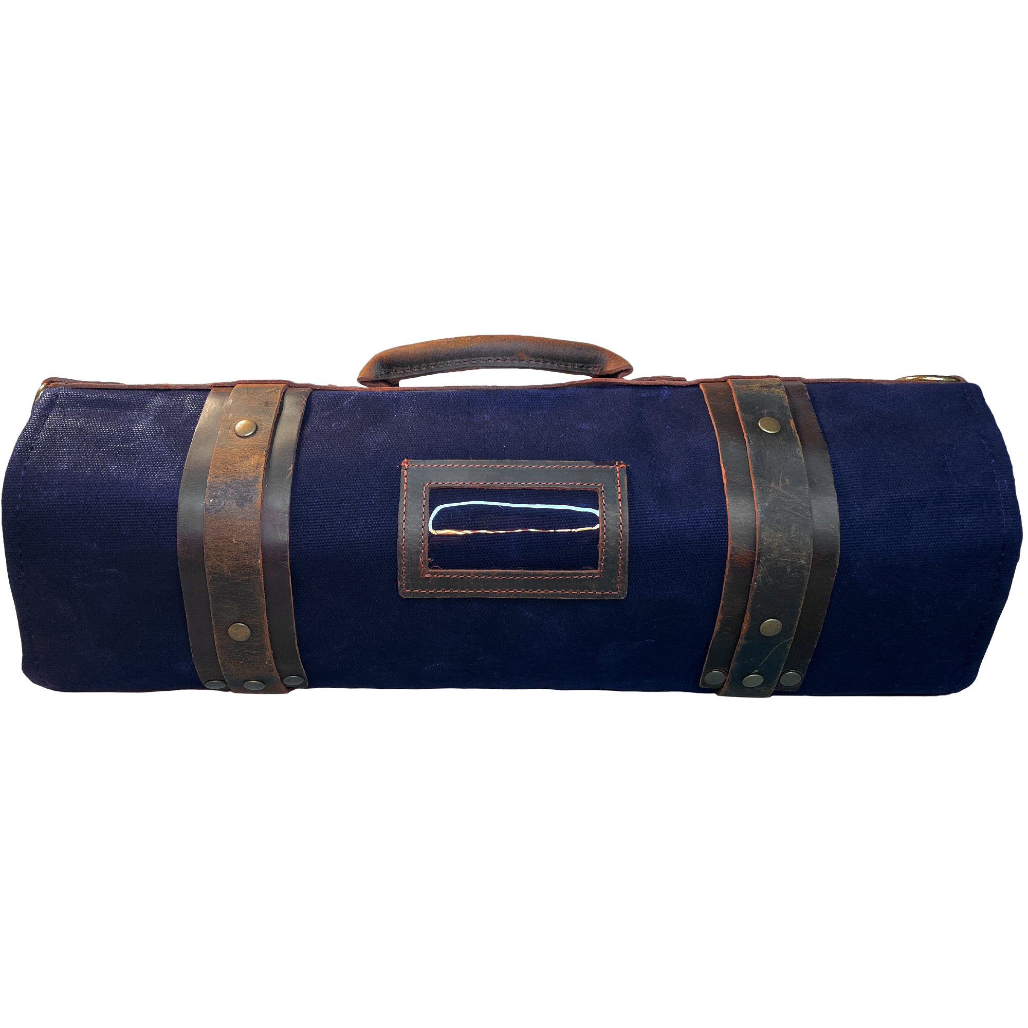 Premium Waxed Canvas & Leather Chef Knife Roll Bag - Professional Knife Storage for Chefs, Culinary Students & Cooking Enthusiasts - Perfect for Kitchen, Travel & Culinary School