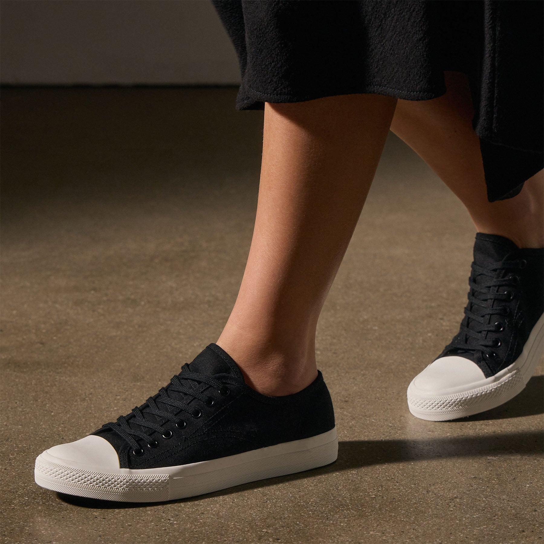 Women's Black Cotton Canvas Low Top Vulcanized Sneakers - Casual Comfort Shoes for Everyday Wear, Walking & Street Style Fashion