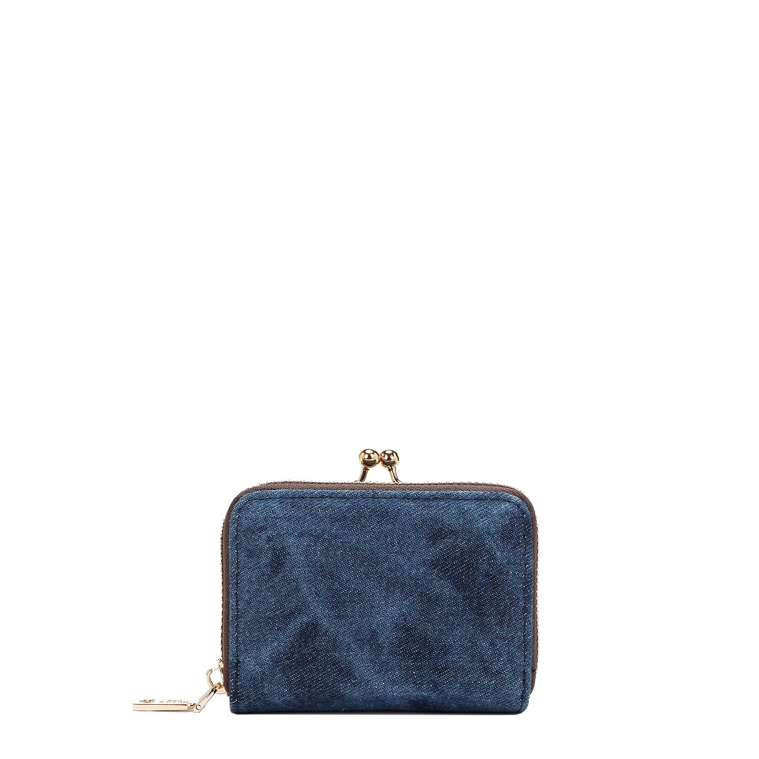 DENIM JULIA MINI WALLET - Stylish Women's Small Wallet with Card Slots & Zipper Pocket - Perfect for Everyday Use, Travel & Night Out