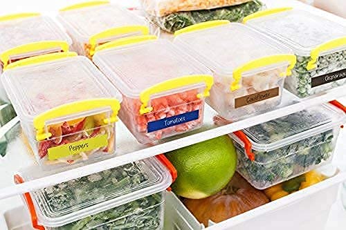 ChromaLabel 1 Inch Color Coding Tape Bundle - White and Yellow Adhesive Labels for Office, Warehouse & Home Organization